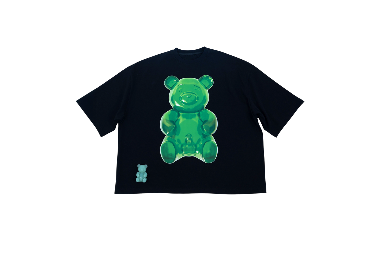 Black dirty teddy boy t-shirt