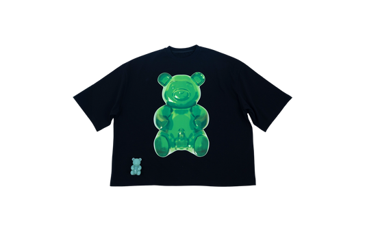 Black dirty teddy boy t-shirt