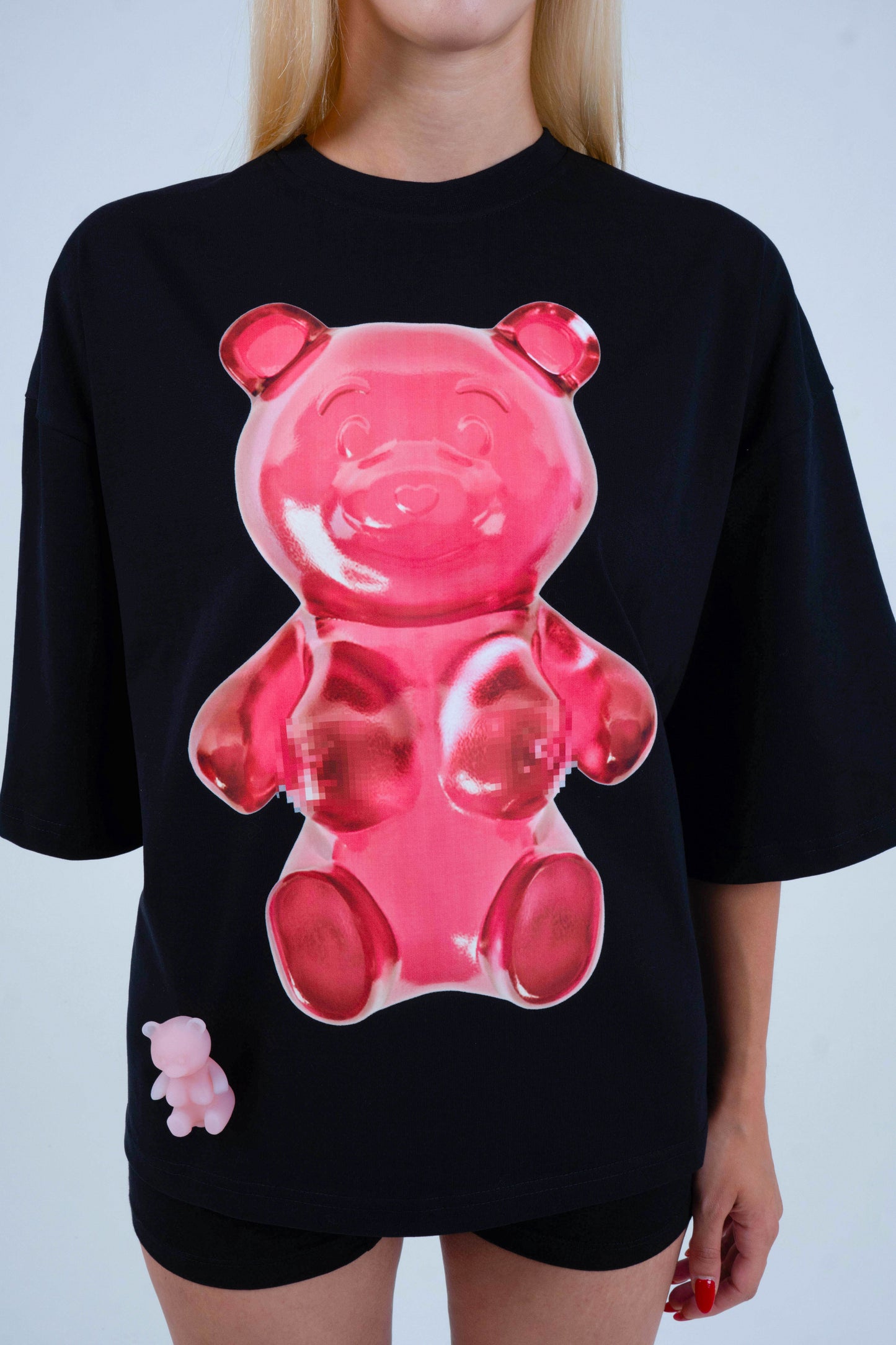 Black dirty teddy girl t-shirt