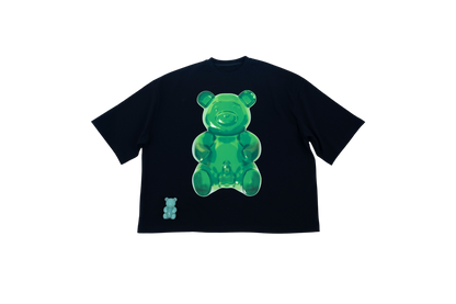 Black dirty teddy boy t-shirt