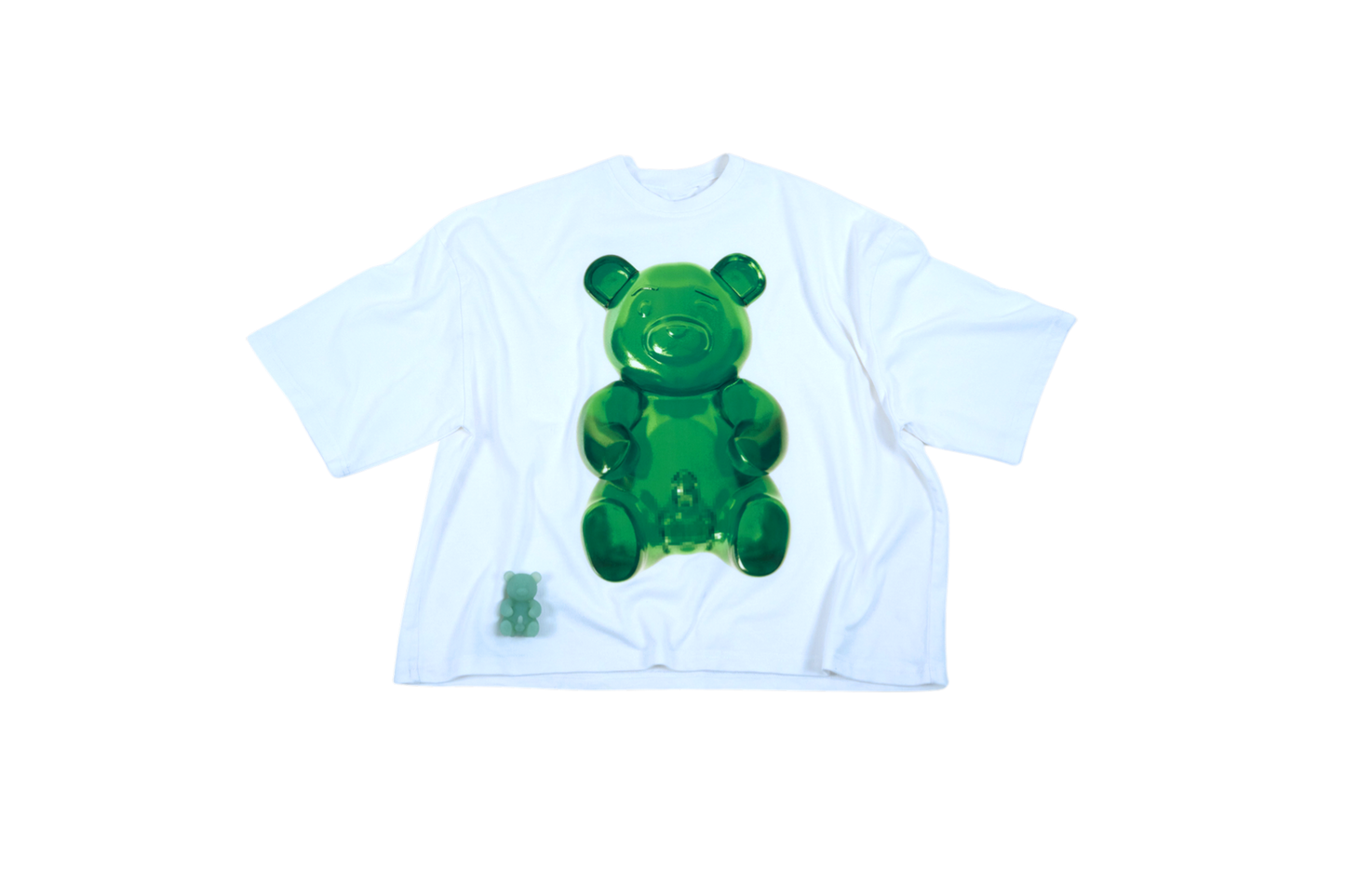 White dirty teddy boy t-shirt