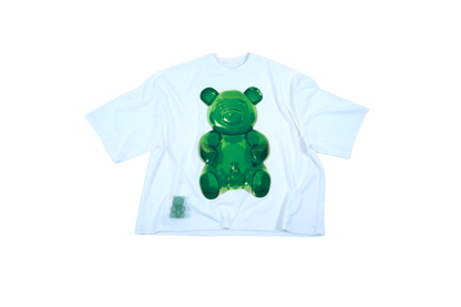White dirty teddy boy t-shirt